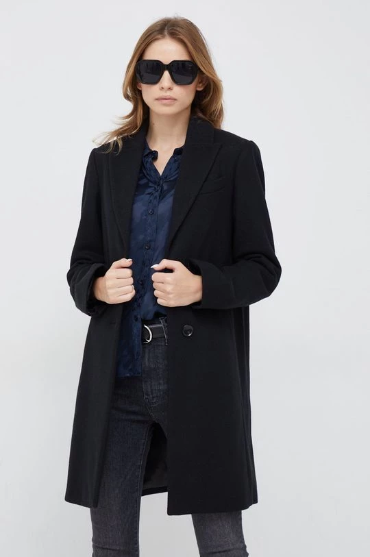 Γυναικεία Παλτά Παλτό από μείγμα μαλλιού Sisley μαύρο, 1 Γυναικεία Παλτά Παλτό από μείγμα μαλλιού Sisley μαύρο,