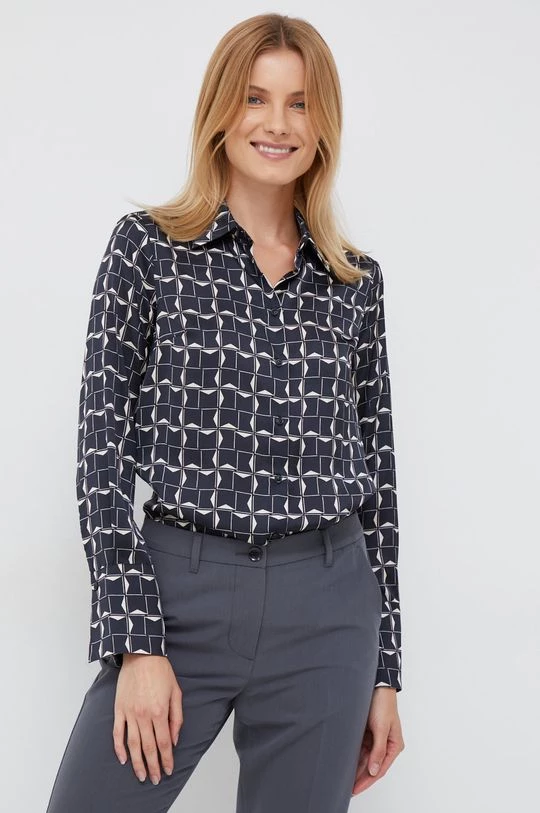 Γυναικεία Πουκάμισα Πουκάμισο Sisley μαύρο, 1 Γυναικεία Πουκάμισα Πουκάμισο Sisley μαύρο,