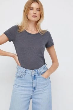 Γυναικεία Κοντομάνικο Μπλουζάκι Sisley γκρι