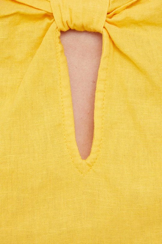 Γυναικεία Μπλούζες Λευκή μπλούζα Sisley χρώμα: κίτρινο 5 Γυναικεία Μπλούζες Λευκή μπλούζα Sisley χρώμα: κίτρινο - Image 5