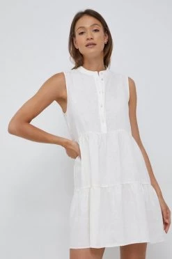 Γυναικεία Φορέματα Λινό φόρεμα Sisley μπεζ, -Εξοδος Sisley Κατάστημα unnamed file 2744