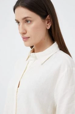 Γυναικεία Πουκάμισα Πουκάμισο από λινό Sisley μπεζ, -Εξοδος Sisley Κατάστημα unnamed file 2755