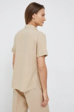 Γυναικεία Πουκάμισα Πουκάμισο από λινό Sisley μπεζ, -Εξοδος Sisley Κατάστημα unnamed file 2765