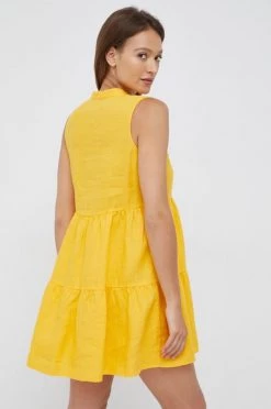 Γυναικεία Φορέματα Λινό φόρεμα Sisley κίτρινο, 7 Γυναικεία Φορέματα Λινό φόρεμα Sisley κίτρινο, -Εξοδος Sisley Κατάστημα unnamed file 2770