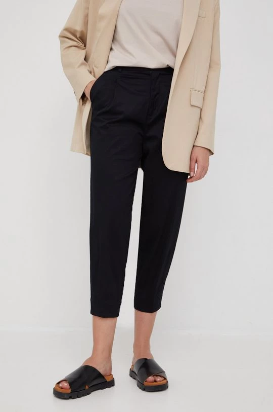 Γυναικεία Υφασμάτινα Παντελόνι Sisley μαύρο, 1 Γυναικεία Υφασμάτινα Παντελόνι Sisley μαύρο,