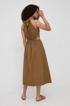 Γυναικεία Φορέματα Βαμβακερό φόρεμα Sisley πράσινο, -Εξοδος Sisley Κατάστημα unnamed file 2784