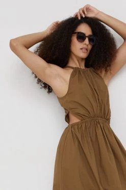 Γυναικεία Φορέματα Βαμβακερό φόρεμα Sisley πράσινο, -Εξοδος Sisley Κατάστημα unnamed file 2785