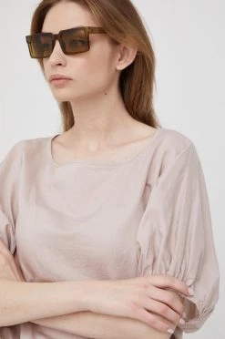 Γυναικεία Μπλούζες Λευκή μπλούζα Sisley χρώμα: ροζ -Εξοδος Sisley Κατάστημα unnamed file 2813