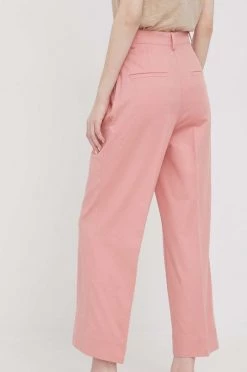 Γυναικεία Υφασμάτινα Παντελόνι Sisley ροζ, -Εξοδος Sisley Κατάστημα unnamed file 2828