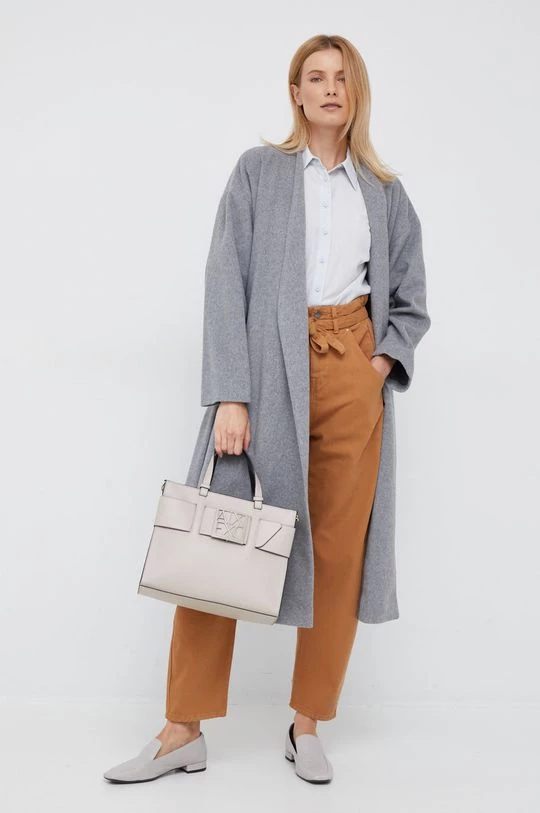 Γυναικεία Παλτά Παλτό από μείγμα μαλλιού Sisley γκρι, 1 Γυναικεία Παλτά Παλτό από μείγμα μαλλιού Sisley γκρι,