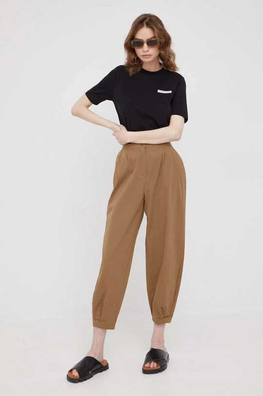 Γυναικεία Υφασμάτινα Παντελόνι Sisley πράσινο, 2 Γυναικεία Υφασμάτινα Παντελόνι Sisley πράσινο, - Image 2