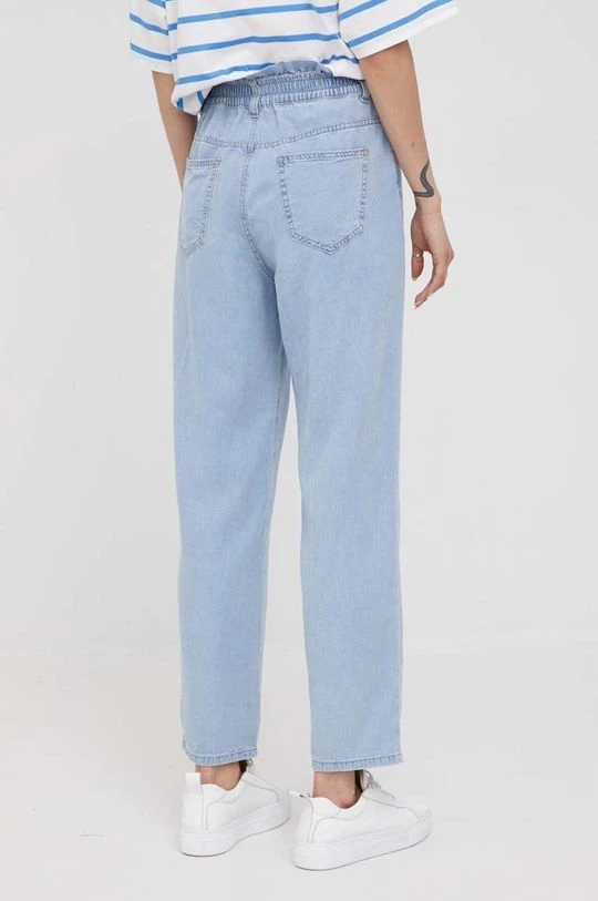 Γυναικεία Υφασμάτινα Παντελόνι με λινό Sisley ανοιχτό μπλε 3 Γυναικεία Υφασμάτινα Παντελόνι με λινό Sisley ανοιχτό μπλε - Image 3