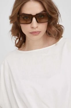 Γυναικεία Μπλούζες Λευκή μπλούζα Sisley χρώμα: άσπρο -Εξοδος Sisley Κατάστημα unnamed file 2874