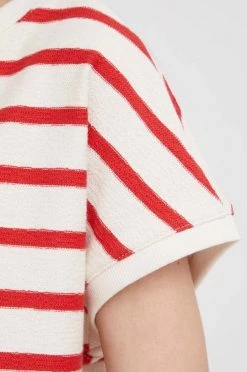 Γυναικεία Κοντομάνικο Βαμβακερό μπλουζάκι Sisley κόκκινο -Εξοδος Sisley Κατάστημα unnamed file 2890