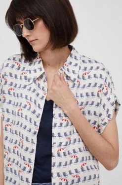 Γυναικεία Πουκάμισα Πουκάμισο Sisley μπεζ,