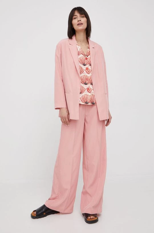 Γυναικεία Υφασμάτινα Παντελόνι Sisley ροζ, 2 Γυναικεία Υφασμάτινα Παντελόνι Sisley ροζ, - Image 2