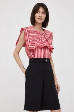 Γυναικεία Μπλούζες Μπλουζάκι Sisley κόκκινο