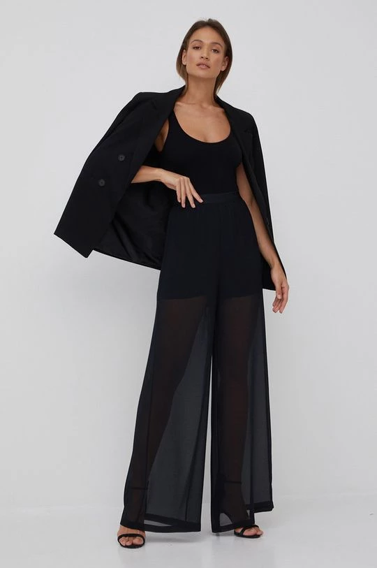 Γυναικεία Υφασμάτινα Παντελόνι Sisley χρώμα: μαύρο, 2 Γυναικεία Υφασμάτινα Παντελόνι Sisley χρώμα: μαύρο, - Image 2