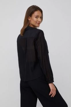 Γυναικεία Πουκάμισα Πουκάμισο Sisley χρώμα: μαύρο, -Εξοδος Sisley Κατάστημα unnamed file 2962