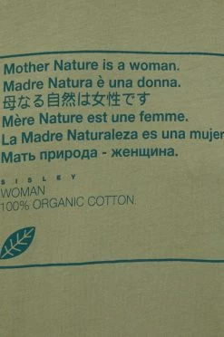 Γυναικεία Κοντομάνικο Βαμβακερό μπλουζάκι Sisley πράσινο -Εξοδος Sisley Κατάστημα unnamed file 3036