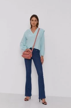 Γυναικεία Μπλούζες Μπλουζάκι Sisley χρώμα: τιρκουάζ