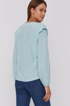 Γυναικεία Μπλούζες Μπλουζάκι Sisley χρώμα: τιρκουάζ -Εξοδος Sisley Κατάστημα unnamed file 3098