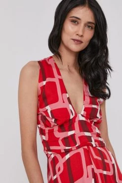 Γυναικεία Φορέματα Φόρεμα Sisley κόκκινο -Εξοδος Sisley Κατάστημα unnamed file 3104