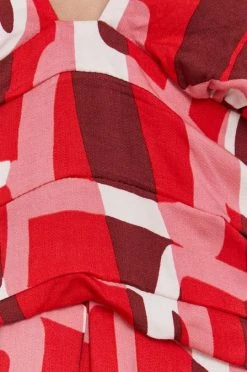 Γυναικεία Φορέματα Φόρεμα Sisley κόκκινο -Εξοδος Sisley Κατάστημα unnamed file 3105