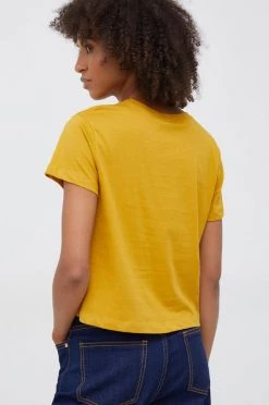 Γυναικεία Κοντομάνικο Βαμβακερό μπλουζάκι Sisley κίτρινο -Εξοδος Sisley Κατάστημα unnamed file 3132