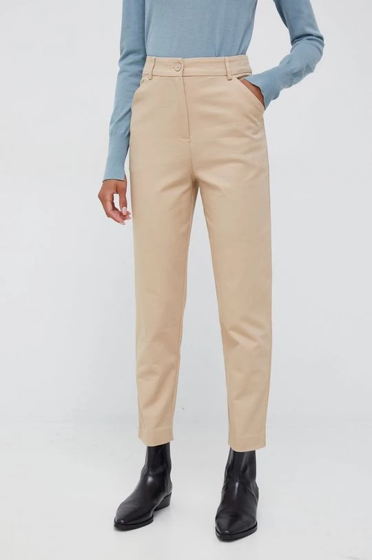 Γυναικεία Υφασμάτινα Παντελόνι Sisley μπεζ, 1 Γυναικεία Υφασμάτινα Παντελόνι Sisley μπεζ,