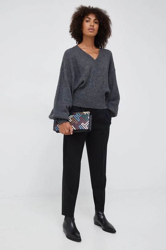 Γυναικεία Υφασμάτινα Παντελόνι Sisley μαύρο, 2 Γυναικεία Υφασμάτινα Παντελόνι Sisley μαύρο, - Image 2