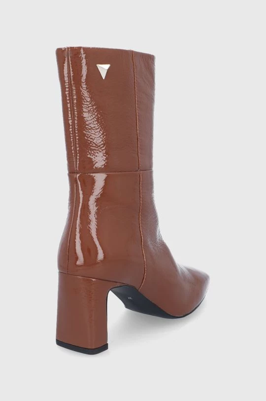 Γυναικεία Μποτάκια Δερμάτινες μπότες Sisley χρώμα: καφέ 3 Γυναικεία Μποτάκια Δερμάτινες μπότες Sisley χρώμα: καφέ - Image 3