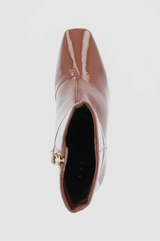 Γυναικεία Μποτάκια Δερμάτινες μπότες Sisley χρώμα: καφέ 4 Γυναικεία Μποτάκια Δερμάτινες μπότες Sisley χρώμα: καφέ - Image 4