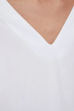 Γυναικεία Μπλούζες Βαμβακερή μπλούζα Sisley χρώμα: άσπρο -Εξοδος Sisley Κατάστημα unnamed file 3238