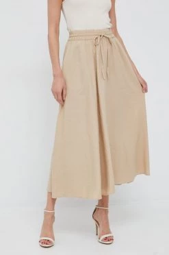 Γυναικεία Φούστες Λινή φούστα Sisley μπεζ,