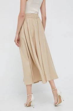 Γυναικεία Φούστες Λινή φούστα Sisley μπεζ, -Εξοδος Sisley Κατάστημα unnamed file 3245