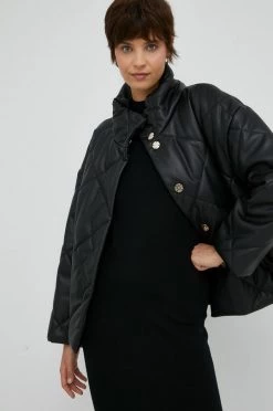 Γυναικεία Κοντά μπουφάν Μπουφάν Sisley μαύρο,