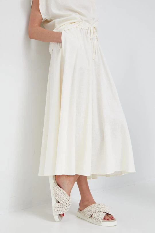 Γυναικεία Φούστες Λινή φούστα Sisley μπεζ, 1 Γυναικεία Φούστες Λινή φούστα Sisley μπεζ,