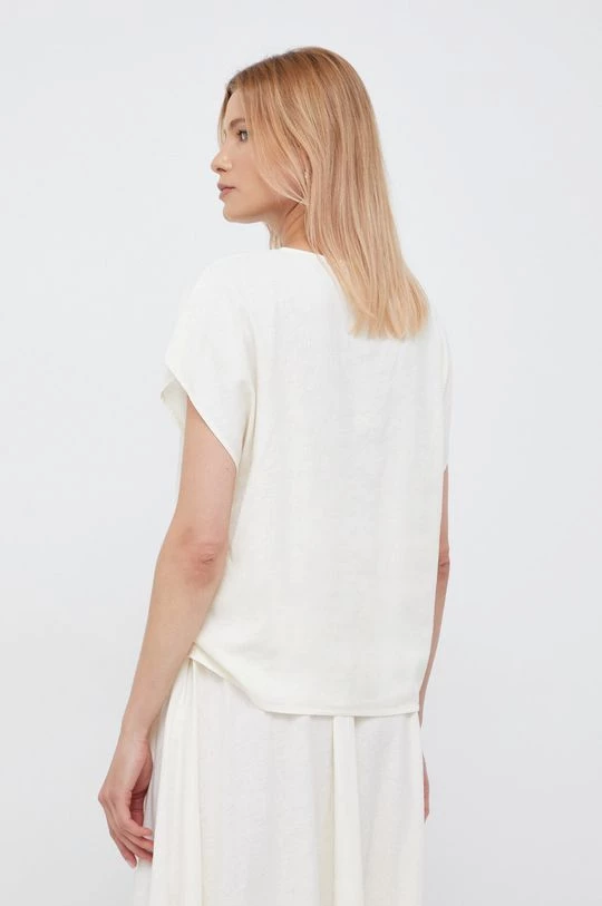 Γυναικεία Μπλούζες Λευκή μπλούζα Sisley χρώμα: μπεζ 3 Γυναικεία Μπλούζες Λευκή μπλούζα Sisley χρώμα: μπεζ - Image 3