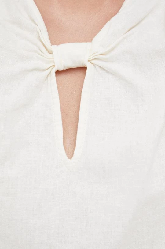 Γυναικεία Μπλούζες Λευκή μπλούζα Sisley χρώμα: μπεζ 5 Γυναικεία Μπλούζες Λευκή μπλούζα Sisley χρώμα: μπεζ - Image 5