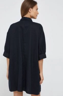 Γυναικεία Φορέματα Λινό φόρεμα Sisley μαύρο, -Εξοδος Sisley Κατάστημα unnamed file 3268