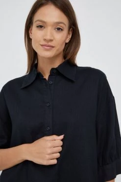 Γυναικεία Φορέματα Λινό φόρεμα Sisley μαύρο, -Εξοδος Sisley Κατάστημα unnamed file 3269