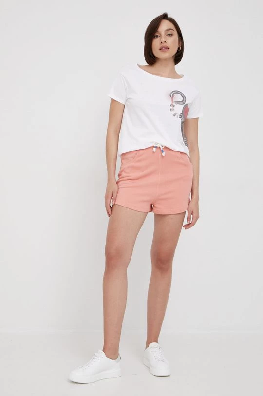 Γυναικεία Κοντομάνικο Βαμβακερό μπλουζάκι Sisley άσπρο 2 Γυναικεία Κοντομάνικο Βαμβακερό μπλουζάκι Sisley άσπρο - Image 2