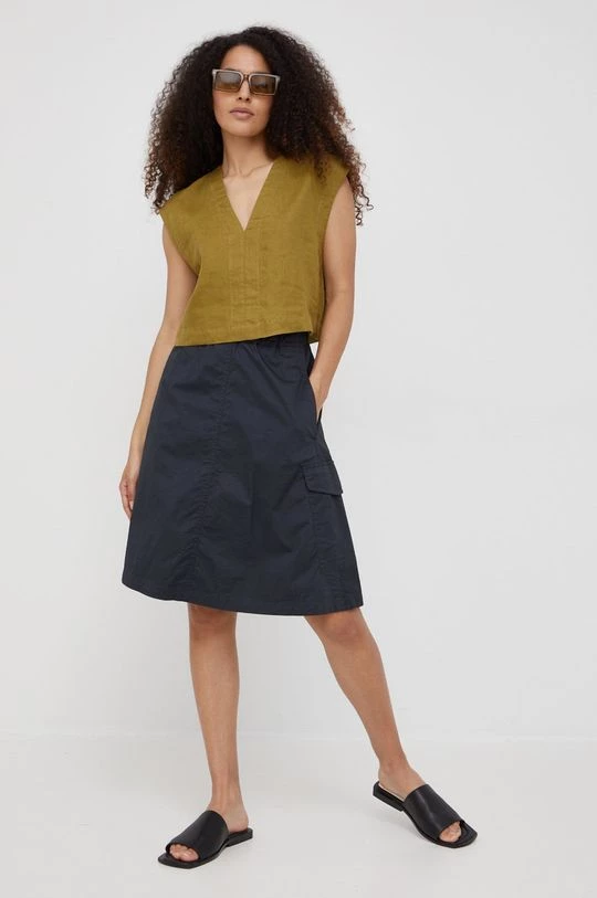 Γυναικεία Μπλούζες Λευκή μπλούζα Sisley πράσινο 2 Γυναικεία Μπλούζες Λευκή μπλούζα Sisley πράσινο - Image 2