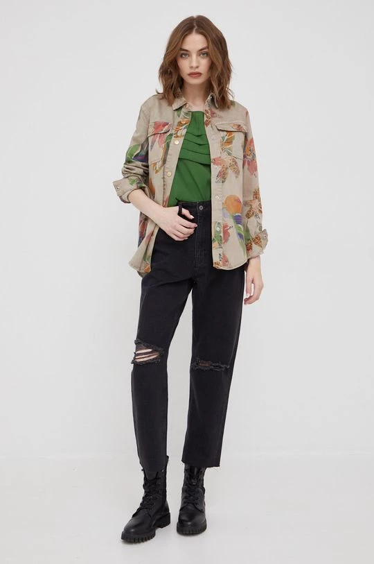 Γυναικεία Μπλούζες Μπλουζάκι Sisley πράσινο 2 Γυναικεία Μπλούζες Μπλουζάκι Sisley πράσινο - Image 2