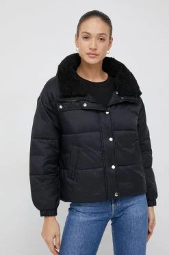 Γυναικεία Κοντά μπουφάν Μπουφάν Sisley μαύρο,