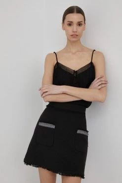 Γυναικεία Μπλούζες Μπλουζάκι Sisley μαύρο