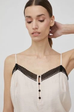 Γυναικεία Μπλούζες Μπλουζάκι Sisley μπεζ