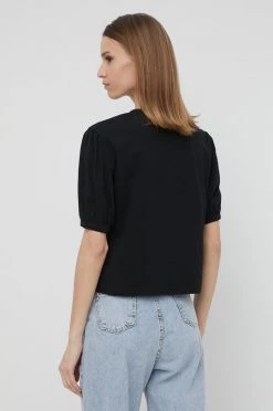 Γυναικεία Κοντομάνικο Βαμβακερό μπλουζάκι Sisley μαύρο -Εξοδος Sisley Κατάστημα unnamed file 3394