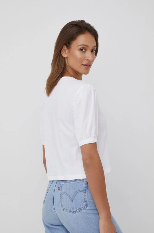 Γυναικεία Κοντομάνικο Βαμβακερό μπλουζάκι Sisley άσπρο 3 Γυναικεία Κοντομάνικο Βαμβακερό μπλουζάκι Sisley άσπρο - Image 3